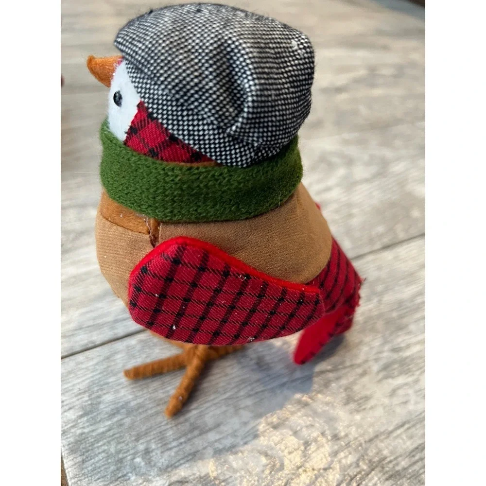 Featherly Friends Bradford Fabric Bird Spritz Target Christmas NWOT Newsboy Cap